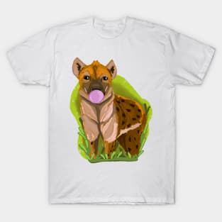 Hyena with bubble gum T-Shirt